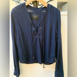 Rails Grace lace-up top.